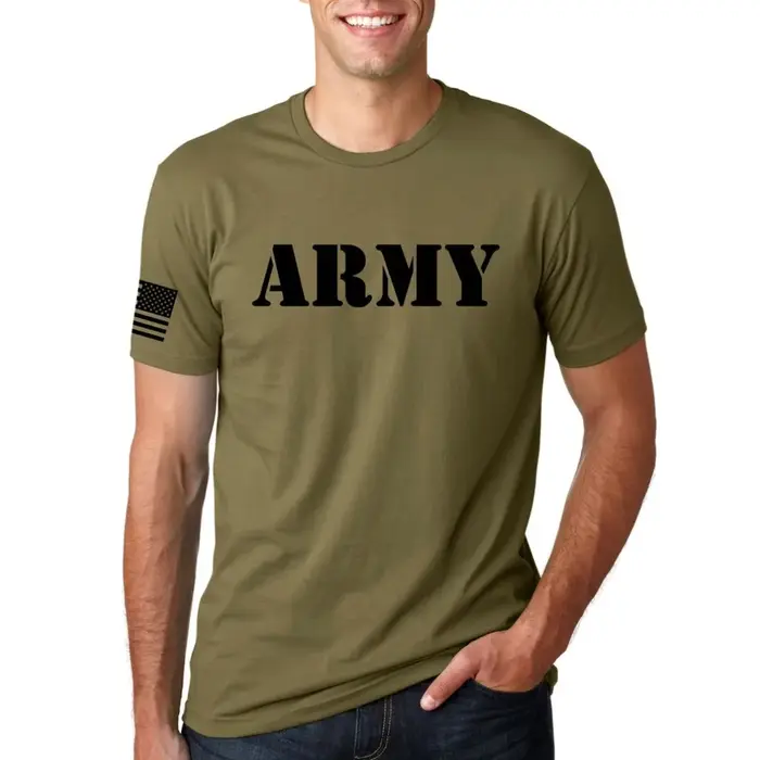 T-Shirt de l'armée des états-unis avec drapeau américain