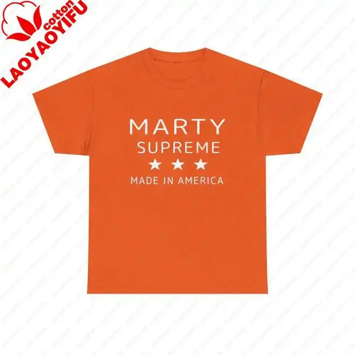 T-shirt en coton orange Marty Supreme
