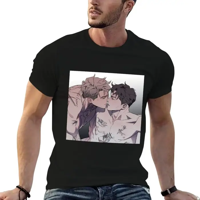 Wetsand Manhwa Wet Sand T-Shirt t-shirts pour homme, t-shirt essentiel en coton, t-shirts pour homme