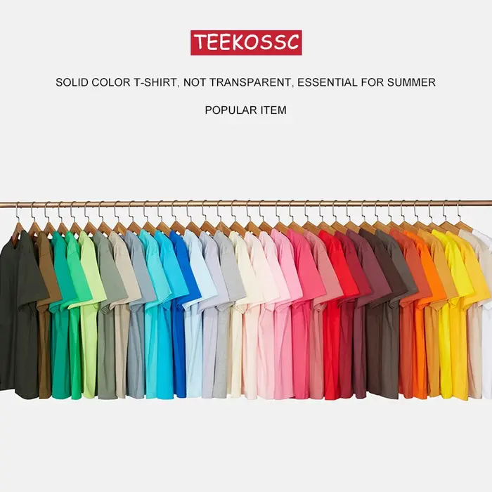 T-shirts amples en coton solide pour hommes et femmes, manches courtes, marque de mode, tendance, vê