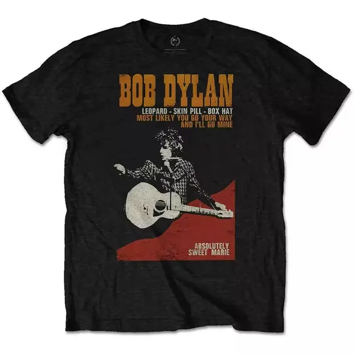 T-shirts classiques imprimés Bob Dylan pour hommes et femmes