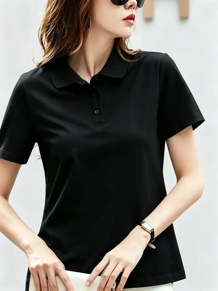 Chemises polo tendance pour femmes, style décontracté, chemises de golf respirantes pour hommes, t-s