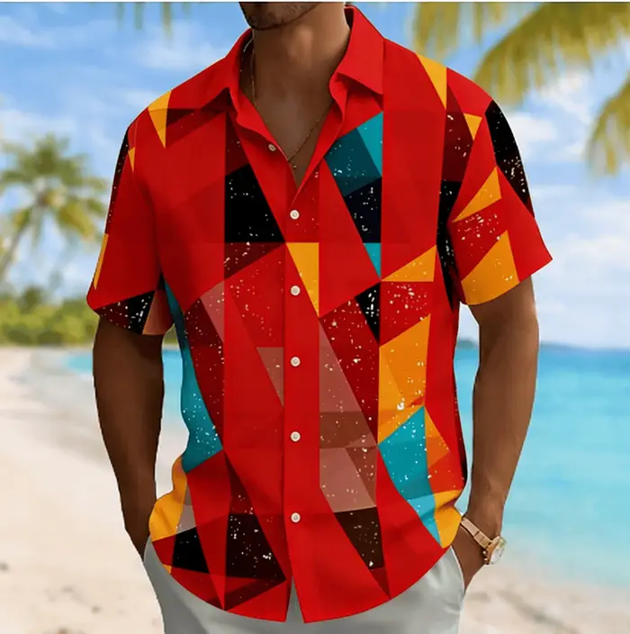 Chemise à manches courtes pour hommes