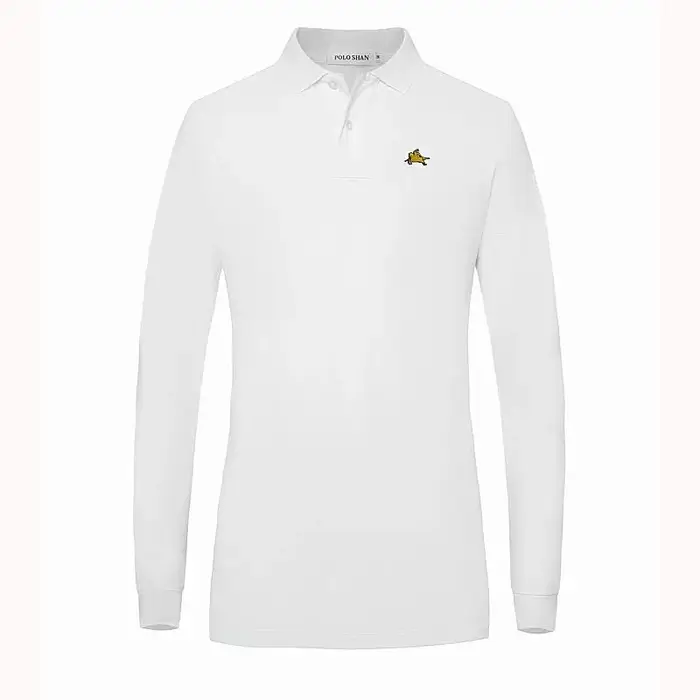 Polo décontracté avec logo brodé pour femmes
