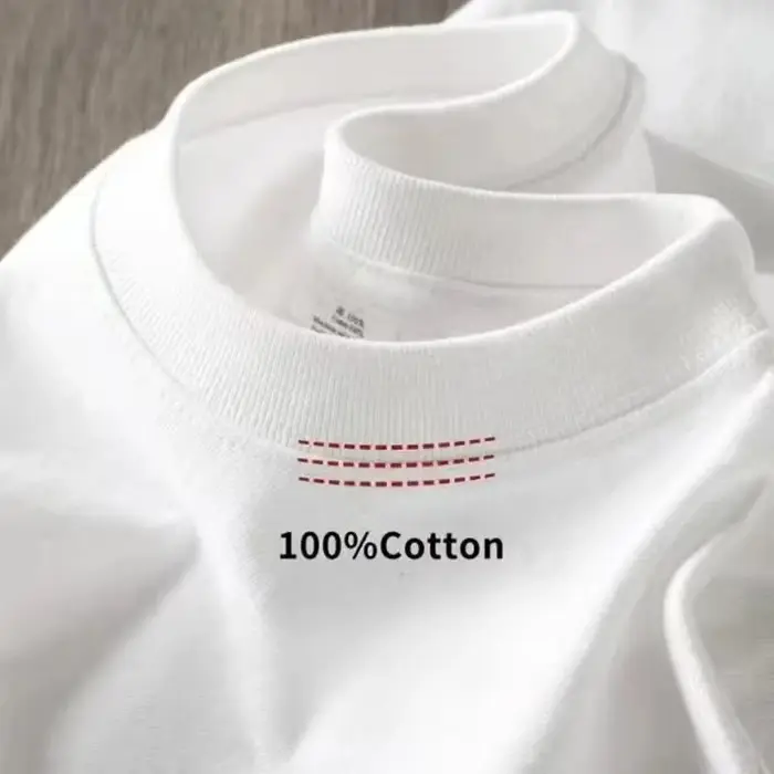 Nouveau T-shirt Écologique Confortable Blanc Pur 2026 pour Homme – Coton Lourd
