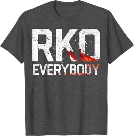 T-shirt Randy RKO Everybody Blood Y2K avec lettres gothiques imprimées