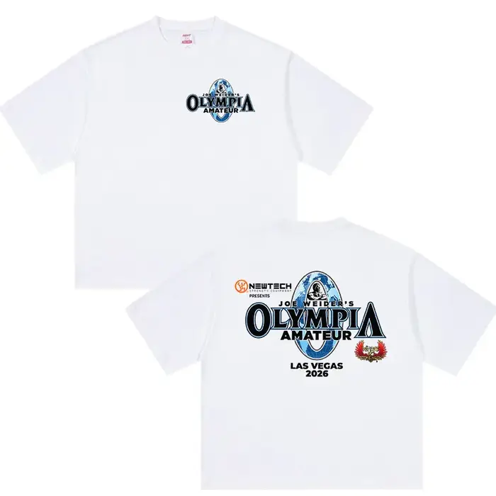 T-shirt graphique Olympia Gym Fitness Pump 2026 pour homme