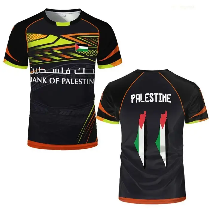 T-shirt imprimé drapeau palestinien