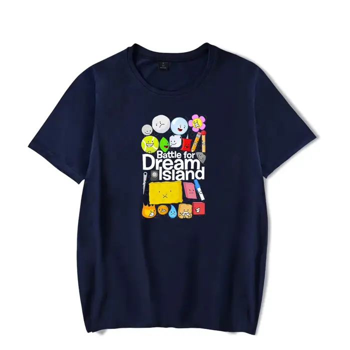 Jacknjellify BFDI bataille pour Dream Island T-Shirt hommes et femmes à manches courtes