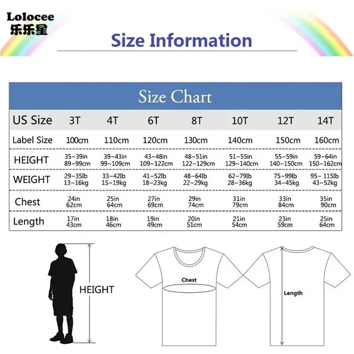 T-Shirt en Coton à Manches Courtes pour Enfant Garçon et Fille