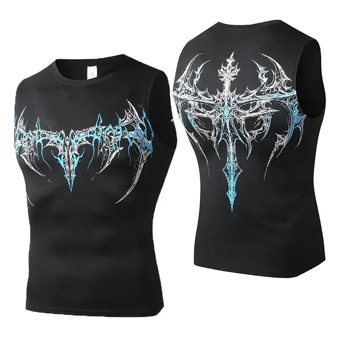 Débardeur Homme Sans Manches Séchage Rapide Fitness Musculation T-shirt Gilet de Basketball Tendance