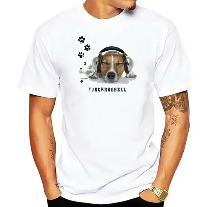 T-shirt décontracté et élégant pour femmes avec imprimé Jack Russell Terrier. T-shirts graphiques
