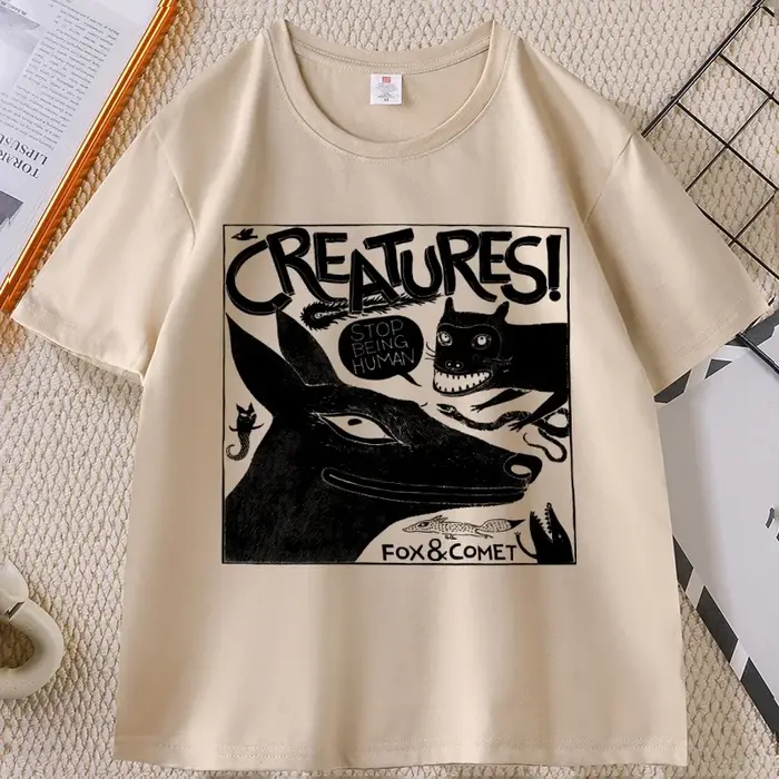 T-shirt imprimé d'animaux amusants pour hommes et femmes