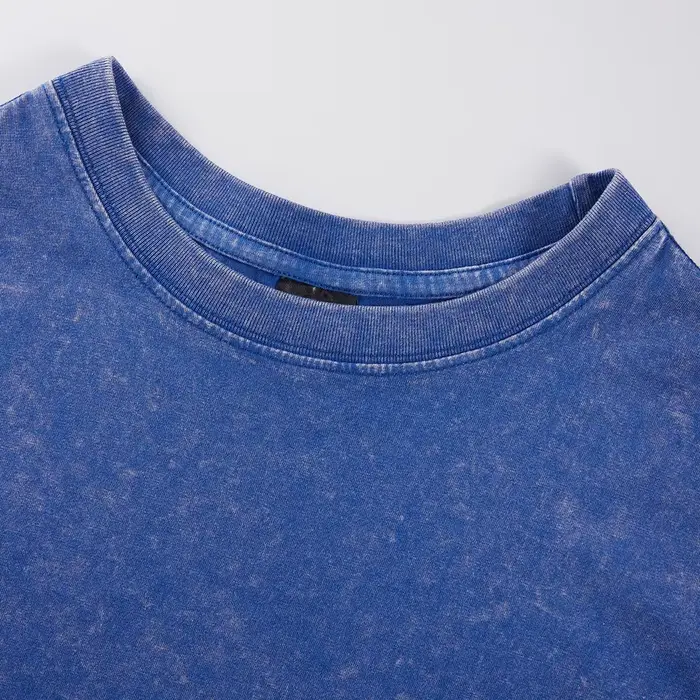 T-shirt délavé en coton pour homme Just Us Kith Art Letter Printing