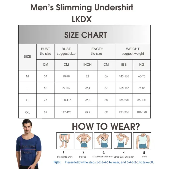 Chemise de compression pour hommes