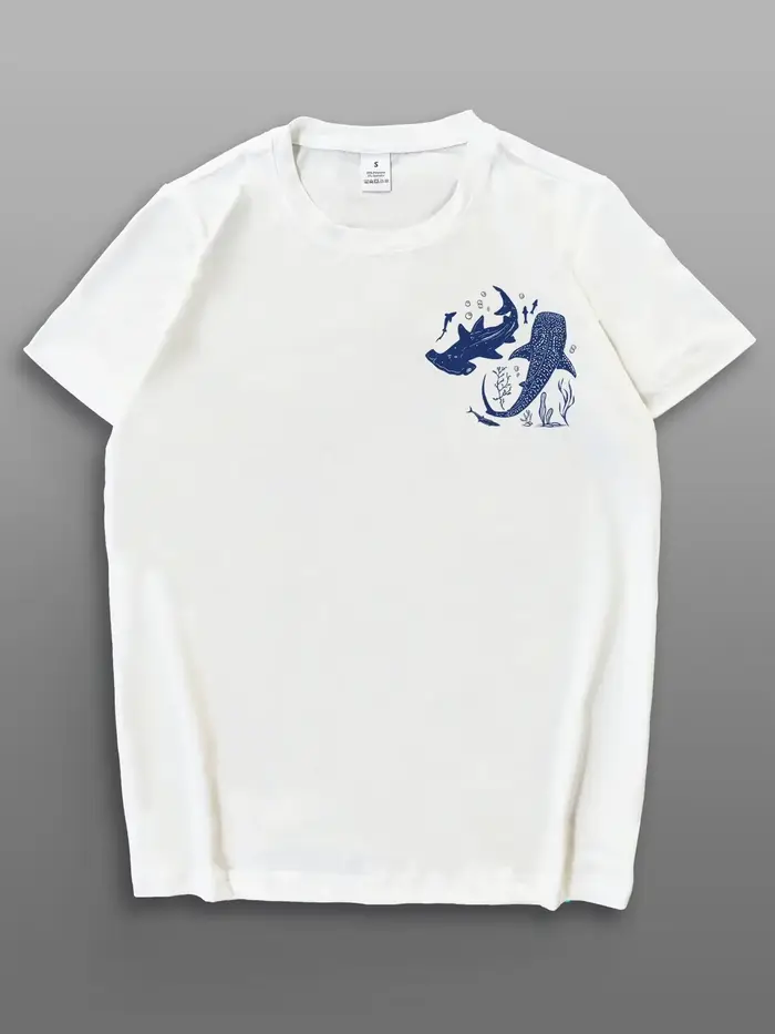 Je vous pouvez aider lettre motif col rond femmes T-shirt à manches courtes mode impression chemise