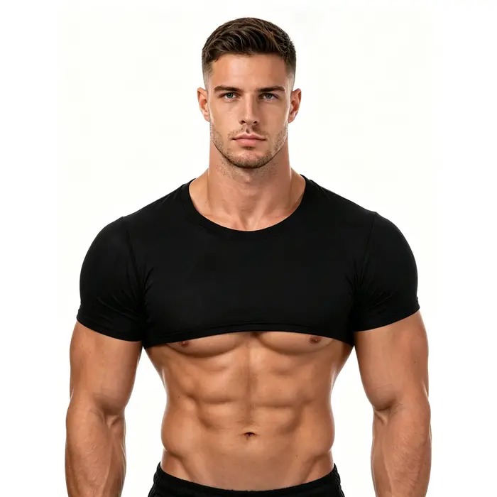 T-shirt court à manches courtes pour homme, col rond sexy, imprimé Y2K Yes Daddy, vêtements d'été pour homme, hauts de fête