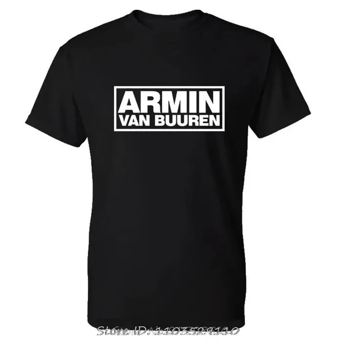 ARMIN VAN BUUREN-T-Shirt en coton pour hommes, streetwear décontracté, avec médication, printemps et