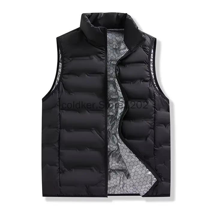 Hiver gilet sans manches vestes chaud imperméable ultraléger bouffant