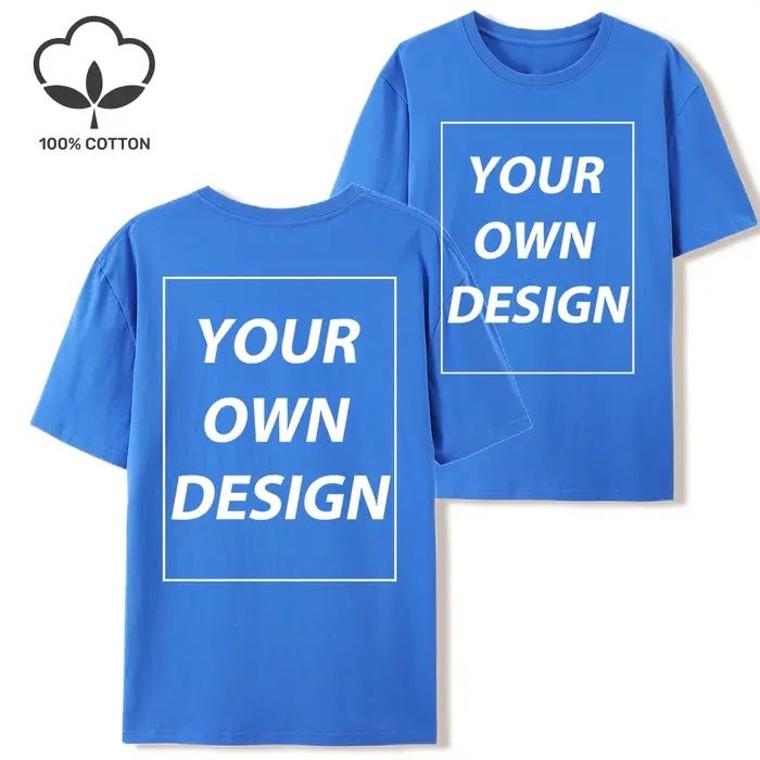 T-shirt personnalisé en 21 couleurs, design personnalisé, t-shirts décontractés pour femmes, col ron