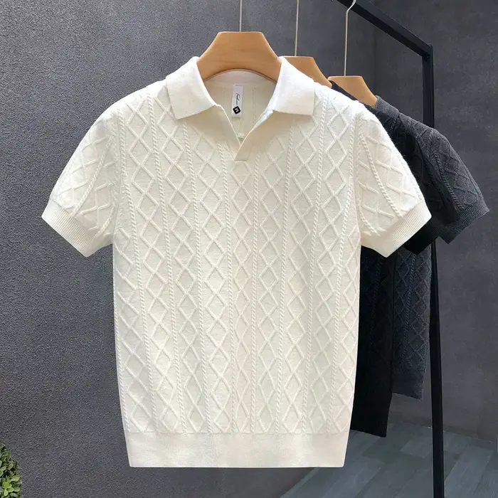 Pull à manches courtes pour homme
