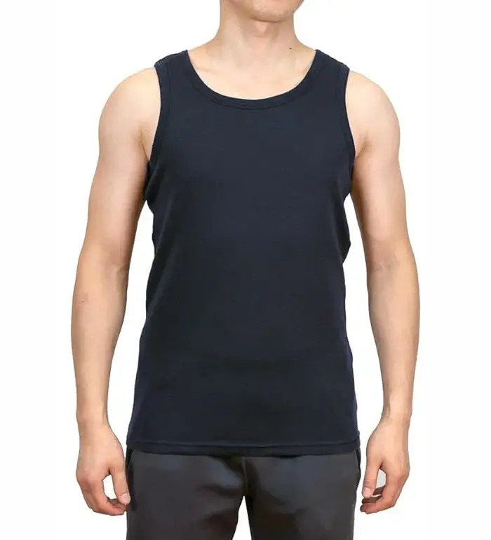 100 laine mérinos débardeur hommes 100% laine mérinos sans manches maillot de corps évacuant l'humid