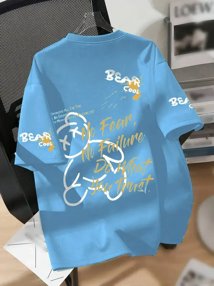 T-shirt d'été respirant à col rond pour hommes