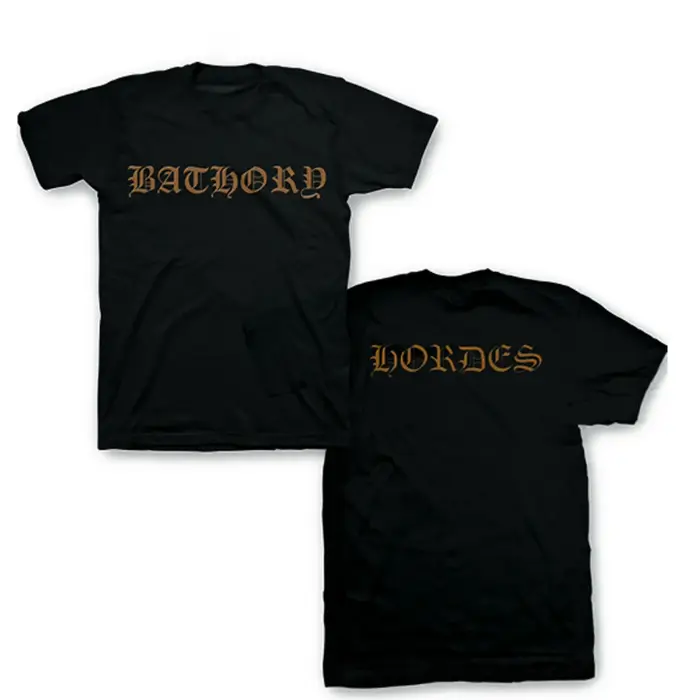 T-shirt du groupe Bathory Hordes en coton, motif graphique, pour hommes et femmes, streetwear d'été