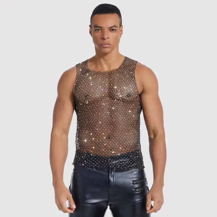 Débardeur en strass pour hommes