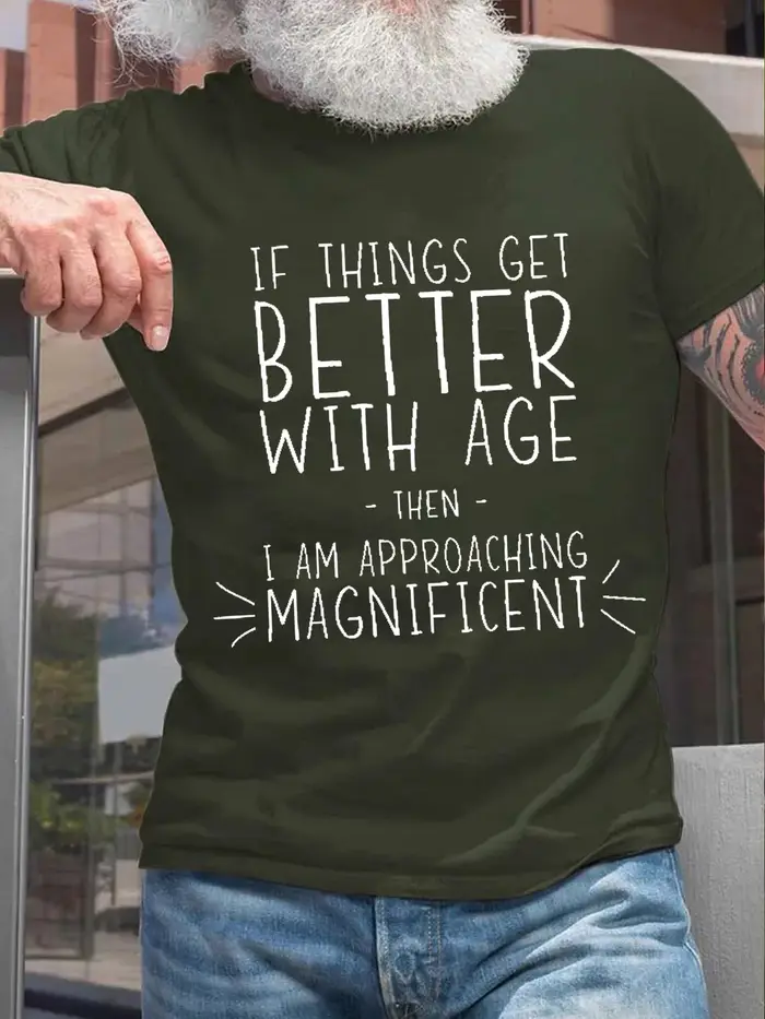 T-shirt en coton à col rond pour hommes