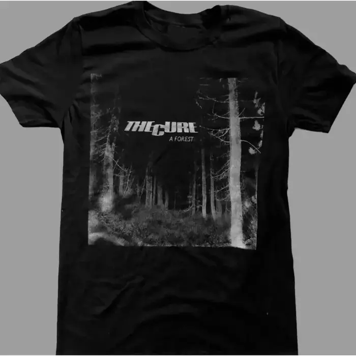 T-shirt The Cure Forest rétro pour hommes