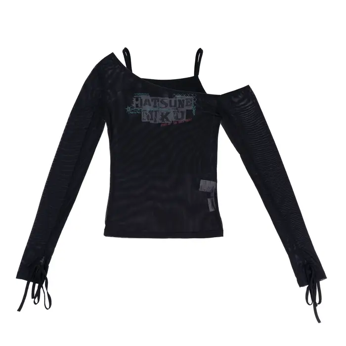 T-shirt en maille Moeyu Hatsune Miku pour femme