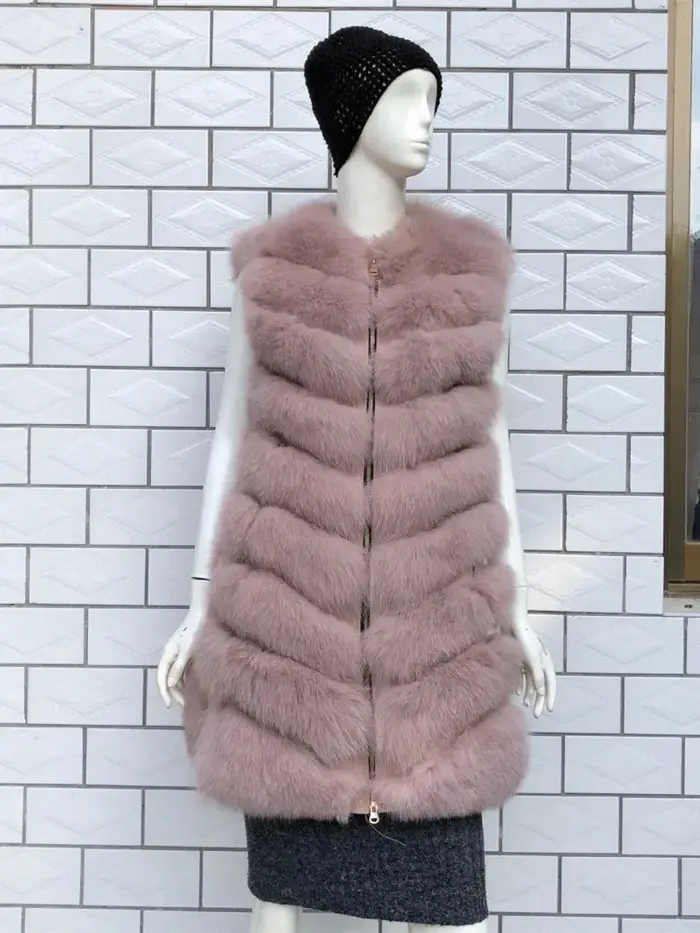 2025Bzoosio mode grande taille femmes dames sans manches couleur gilet solide hiver ample fausse fourrure