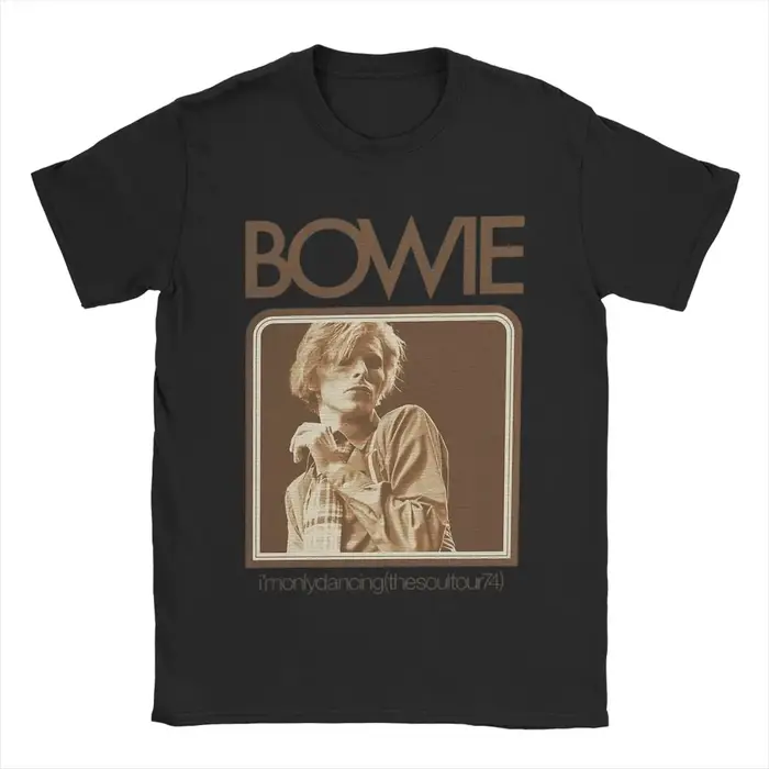 David Bowie chanteur graphique hommes T-shirt haute qualité coton à manches courtes col rond hauts femmes t-shirts