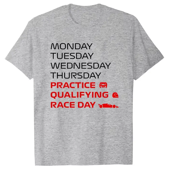 Race Week T-Shirt pour hommes femmes vêtements pratique