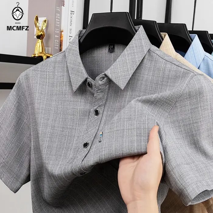 Chemise d'été à manches courtes pour hommes