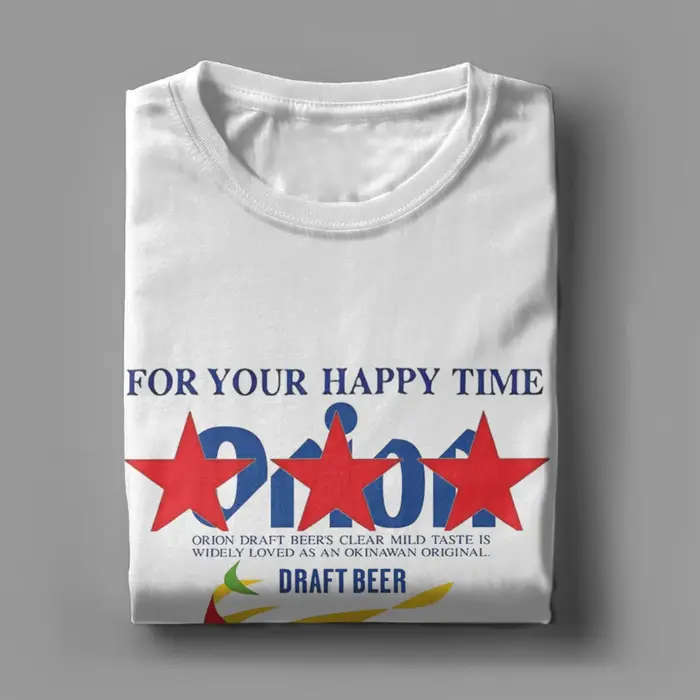 T-Shirt en coton Orion Okinawa Beer pour hommes