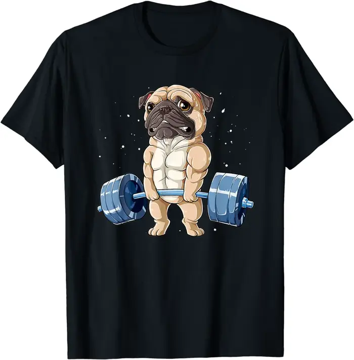 Carlin haltérophilie drôle Animal hommes Fitness gymnase entraînement T-Shirt