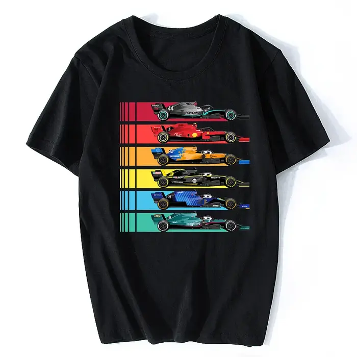 Formule 1 course T-shirt Fans hommes