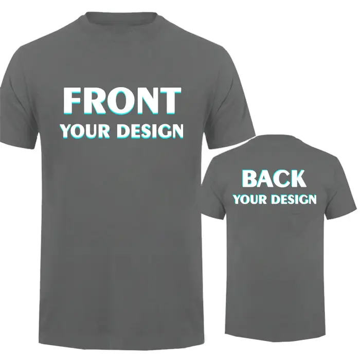 Personnalisé votre propre conception impression T-shirt coton hommes surdimensionné