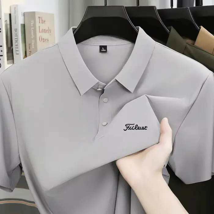 Polo classique en coton imprimé