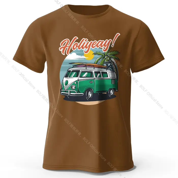 Insigne de coucher de soleil Tropical imprimé unisexe hommes femmes T-Shirt t-shirts hauts 100% coton palmier graphique île vêtements de vacances