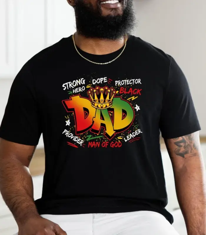 T-shirt « Dope Dad » noir
