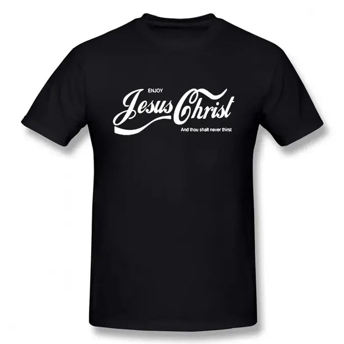 Profitez de jésus Christ le vrai roi chrétien drôle T-shirt foi prière graphique mode nouveau coton à manches courtes