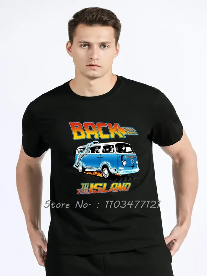 Retour vers l'île Spoof T-Shirt classique vêtements pour hommes