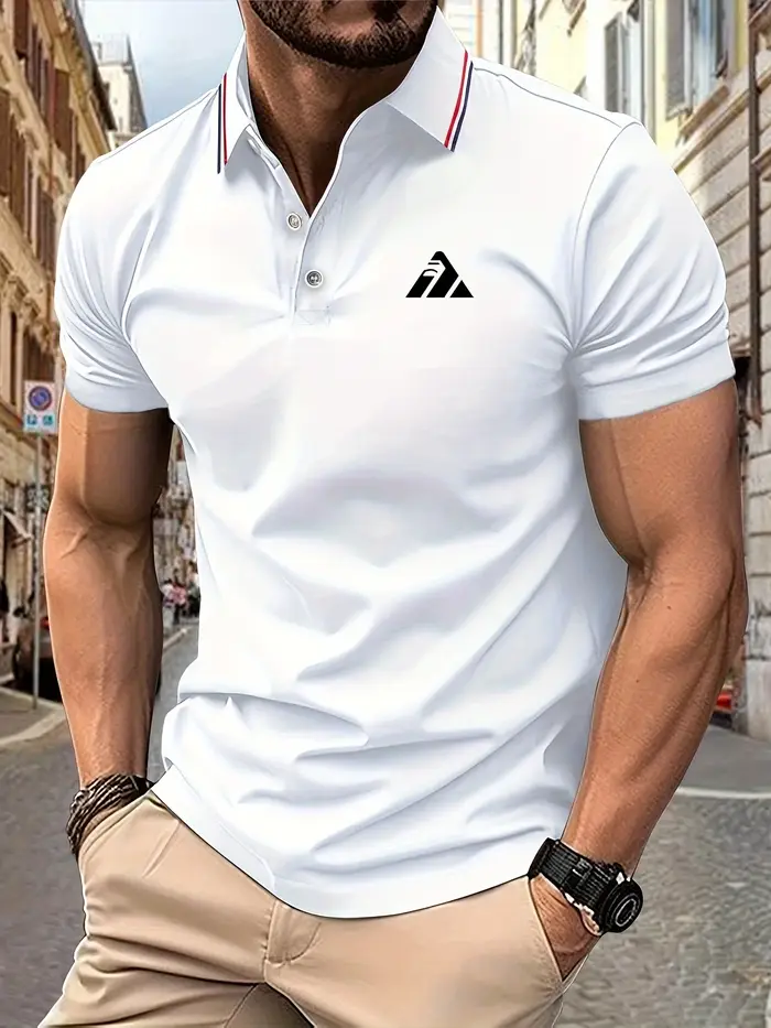 Polo à manches courtes pour hommes