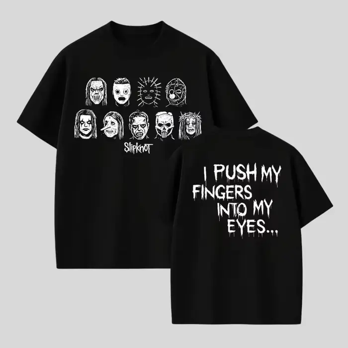 T-shirt imprimé Slipknot Banda Rock Nu Metal, en coton de haute qualité, vêtements pour hommes et fe