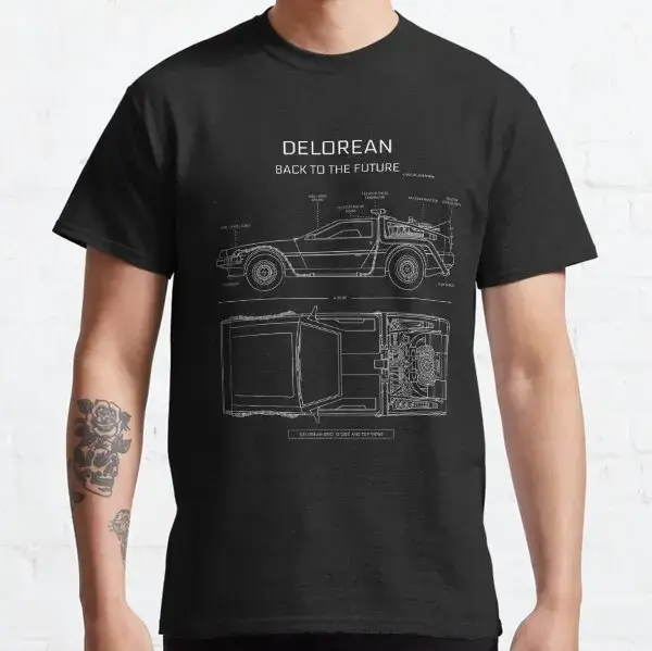 Retour vers le futur T-Shirt pour hommes Delorean et condensateur de Flux