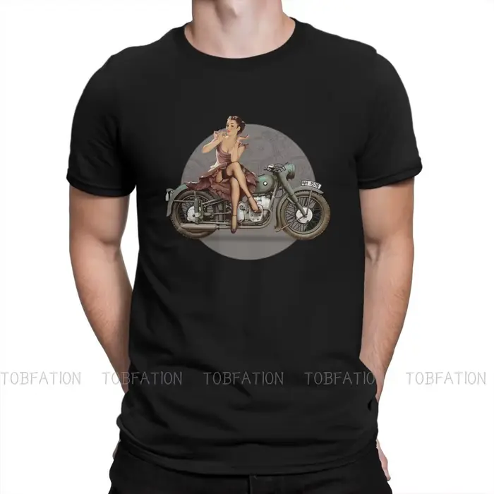T-Shirt à Col Ras du Cou en Coton pour Homme
