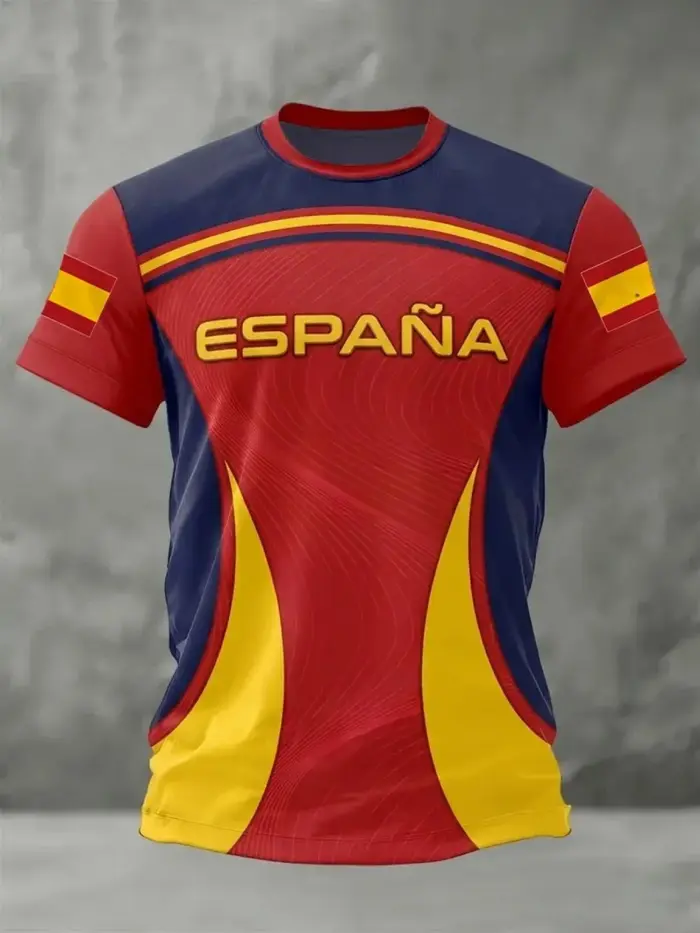Maillots de football d'été 2026 Espagne pour hommes – T-shirts classiques à manches courtes God Spain